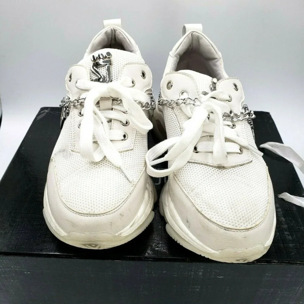 Shane Justin Sneaker Blanco Trainer Size 38/US 6-6.5 womens w Box - Picture 8 of 11